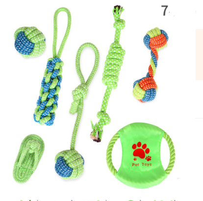 Knotted Cotton Rope Chew Toy Sets for Dogs