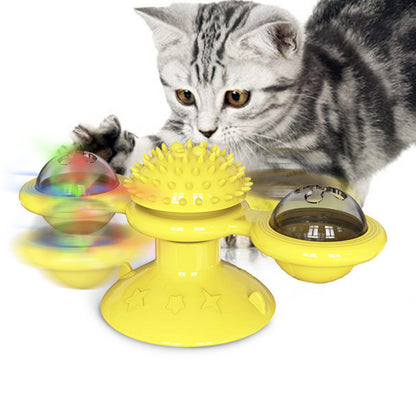 Funny Creative Windmill Cat Spin Ball Toy