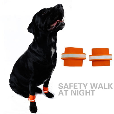 Reflective Fluorescent Safety Wrist Bands for Dogs