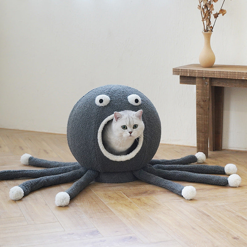 Bed for Cats Nest Playhouse Octopus Shape