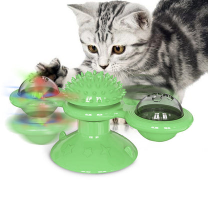 Funny Creative Windmill Cat Spin Ball Toy