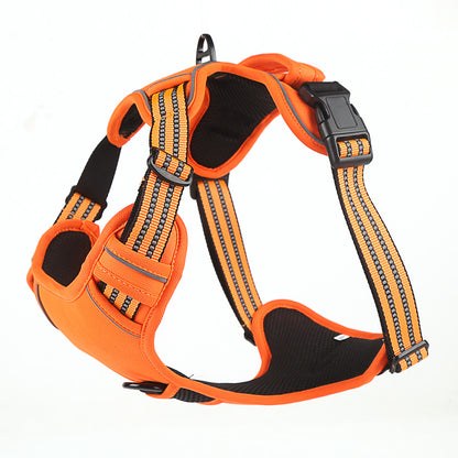 Pull Resistant Reflective Strap Dog Harness