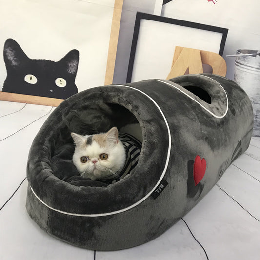 Plush Cat Playground Nesting Bed for Cats