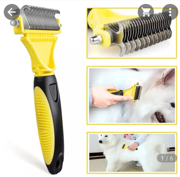 Double-Sided Stainless Dog Grooming Knot Comb