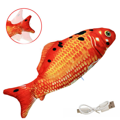 Flopping Simulated Fish Toy for Cats and Dogs