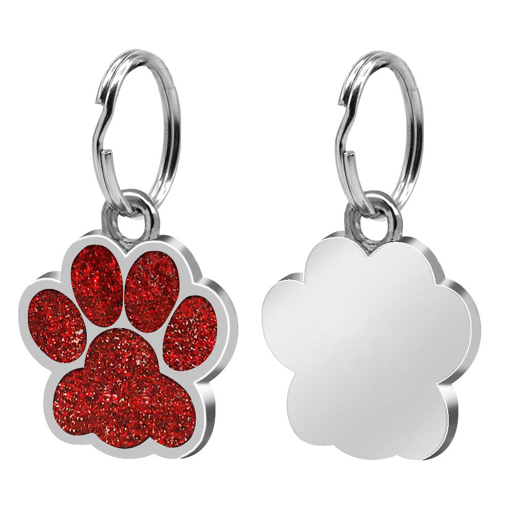 Pawprint Personalized Collar ID Tag for Dogs and Cats