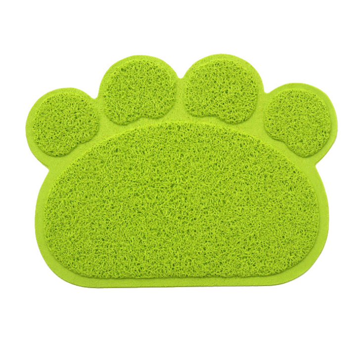 Easy to Clean Paw-Shape Cat Litter Box Mat