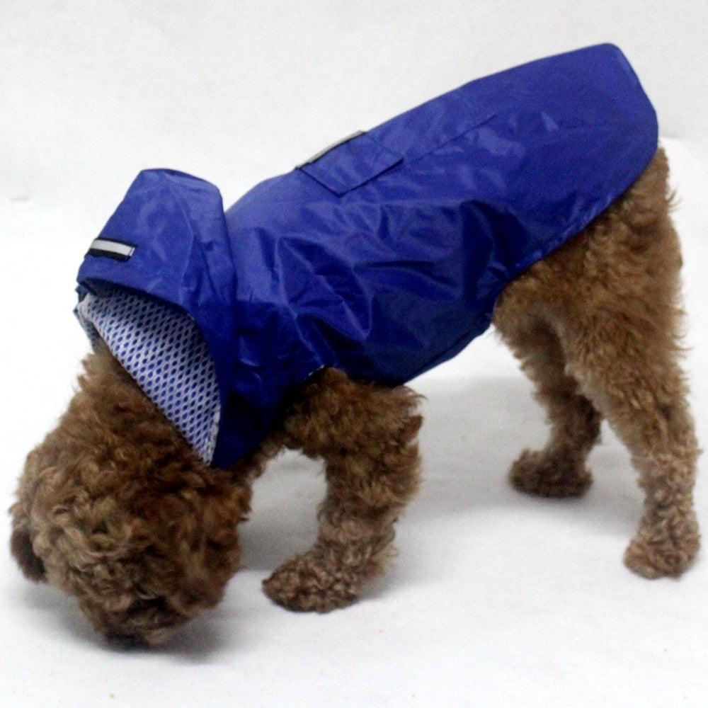 Reflective Rainwear for Big Dogs with Hood