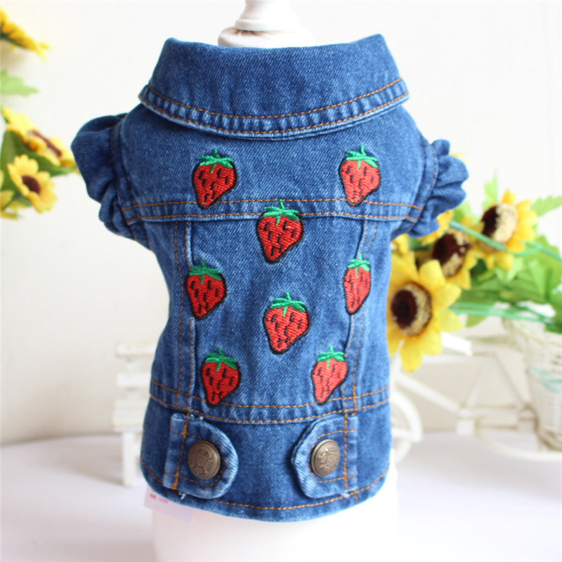 Designer Denim Jacket for Small Dogs or Cats