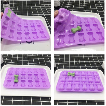 Silicone Bone Treat Baking Molds For Dogs