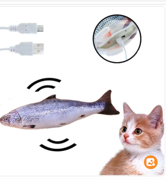 Flopping Simulated Fish Toy for Cats and Dogs