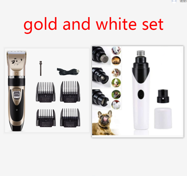 Rechargeable Clipper and Nail Grinder Sets for Dogs and Cats