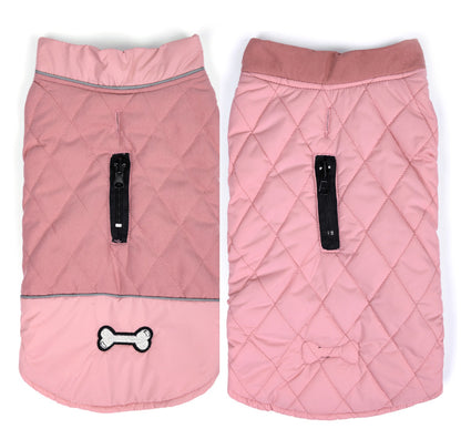 Quilted Double-Sided Waterproof Jacket for Dogs