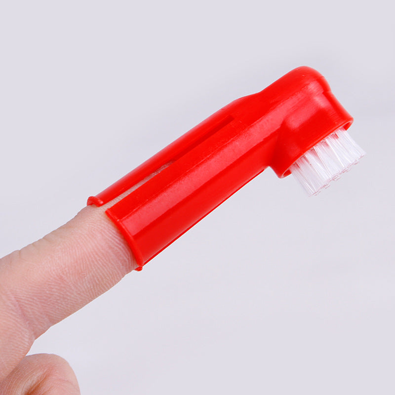 Double Head Soft Finger Toothbrush for Dogs and Cats