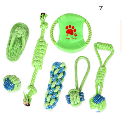 Knotted Cotton Rope Chew Toy Sets for Dogs