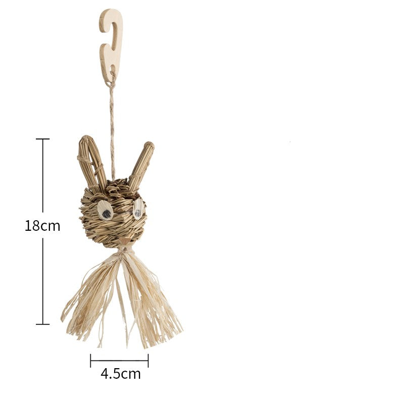 Natural Fiber Chewing Toy for Guinea Pigs