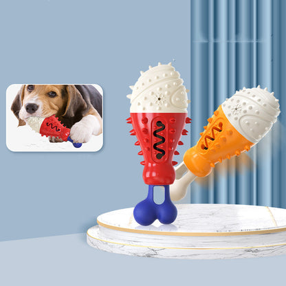 Turkey Leg Shape Dog Toothbrush Chew Toy