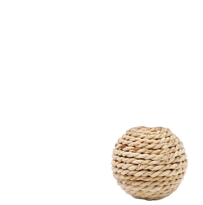 Rattan Woven Bell Ball Feather Funny Cat Toy