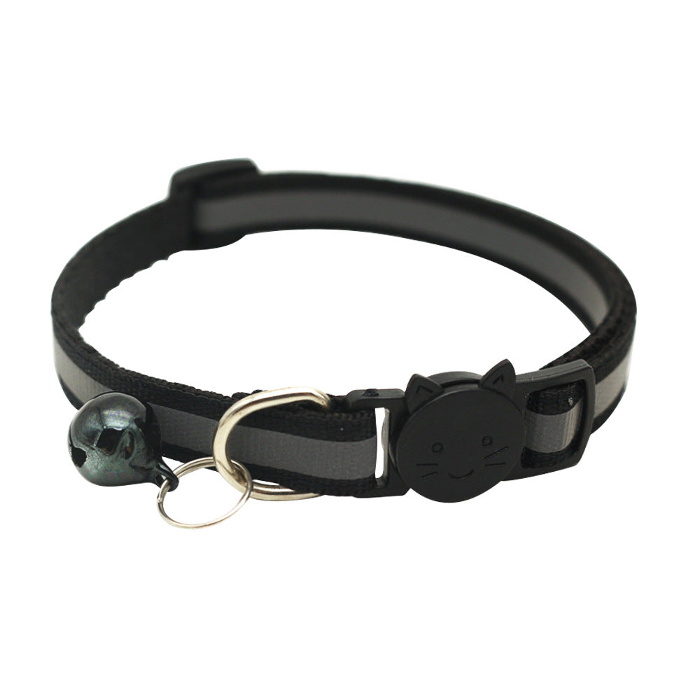 Colorful Reflective Cat Jack Bell Collar