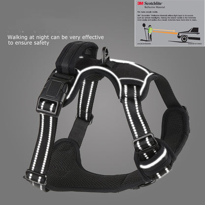 Pull Resistant Reflective Strap Dog Harness