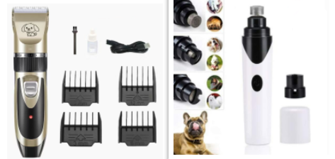 Rechargeable Clipper and Nail Grinder Sets for Dogs and Cats