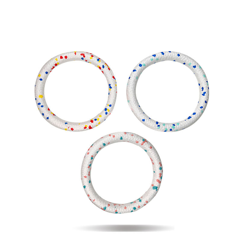 Durable Textured 7 Inch Chew Ring Toy for Dogs