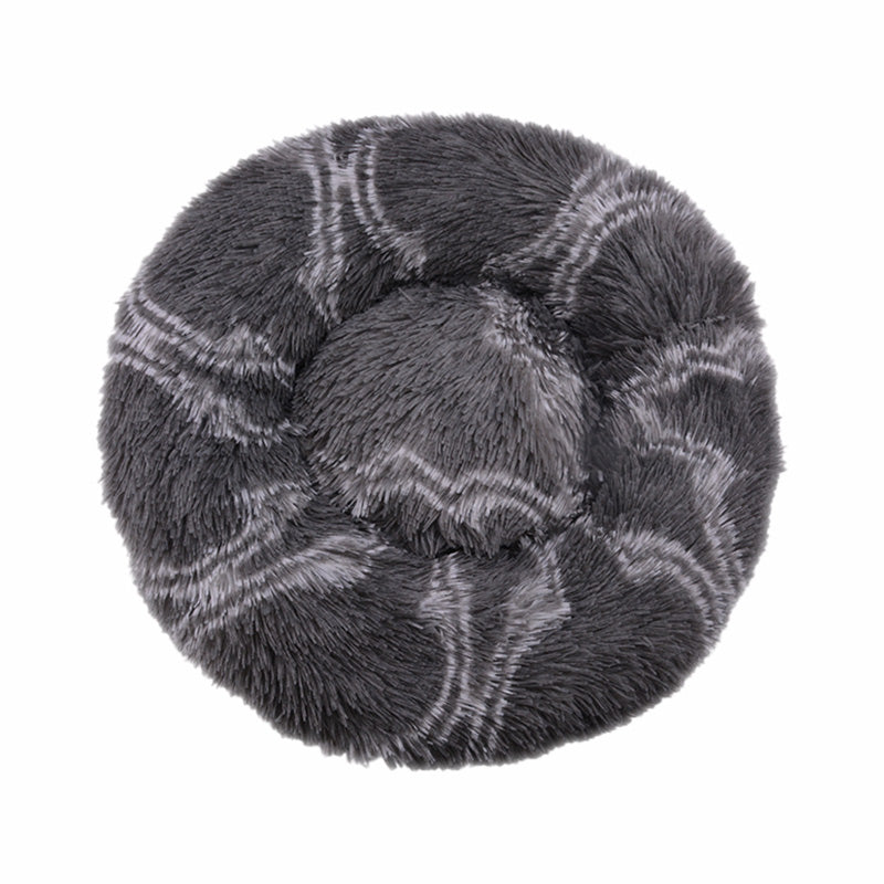 Deeply Plush Round Dog and Cat Nest Beds