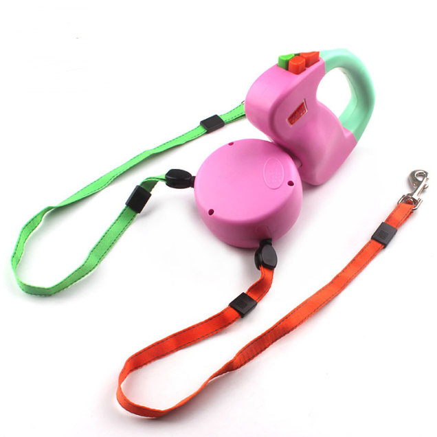 Retractable Dual Walking Leashes for Dogs