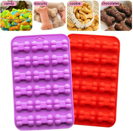 Silicone Bone Treat Baking Molds For Dogs