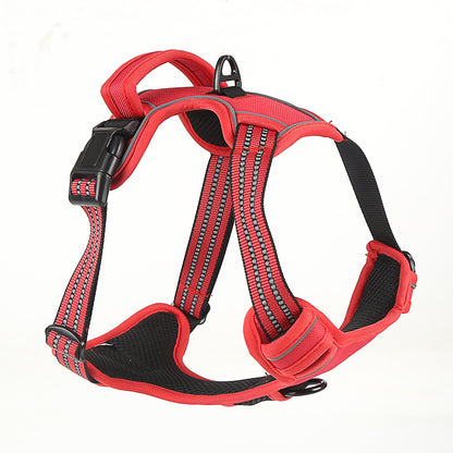 Pull Resistant Reflective Strap Dog Harness