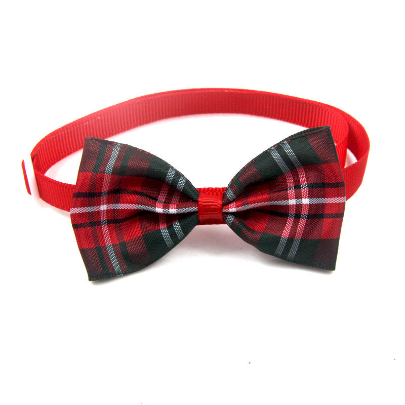 Fun Stylish Plaid Cats and Dogs Bow Ties