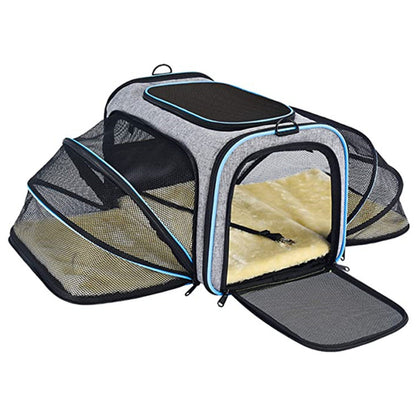 Dual Side Expanding Cat or Small Dog Carrier