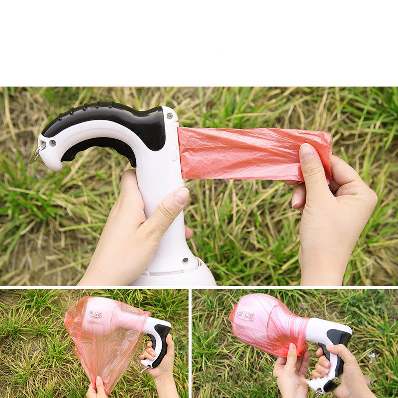 One-Handed Pooper Scooper with Waste Bags