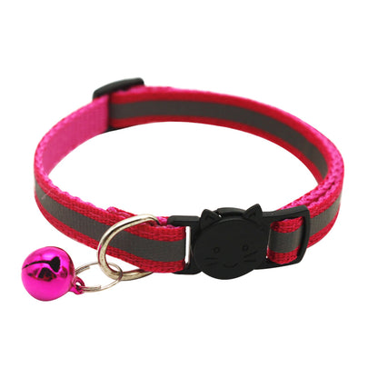 Colorful Reflective Cat Jack Bell Collar