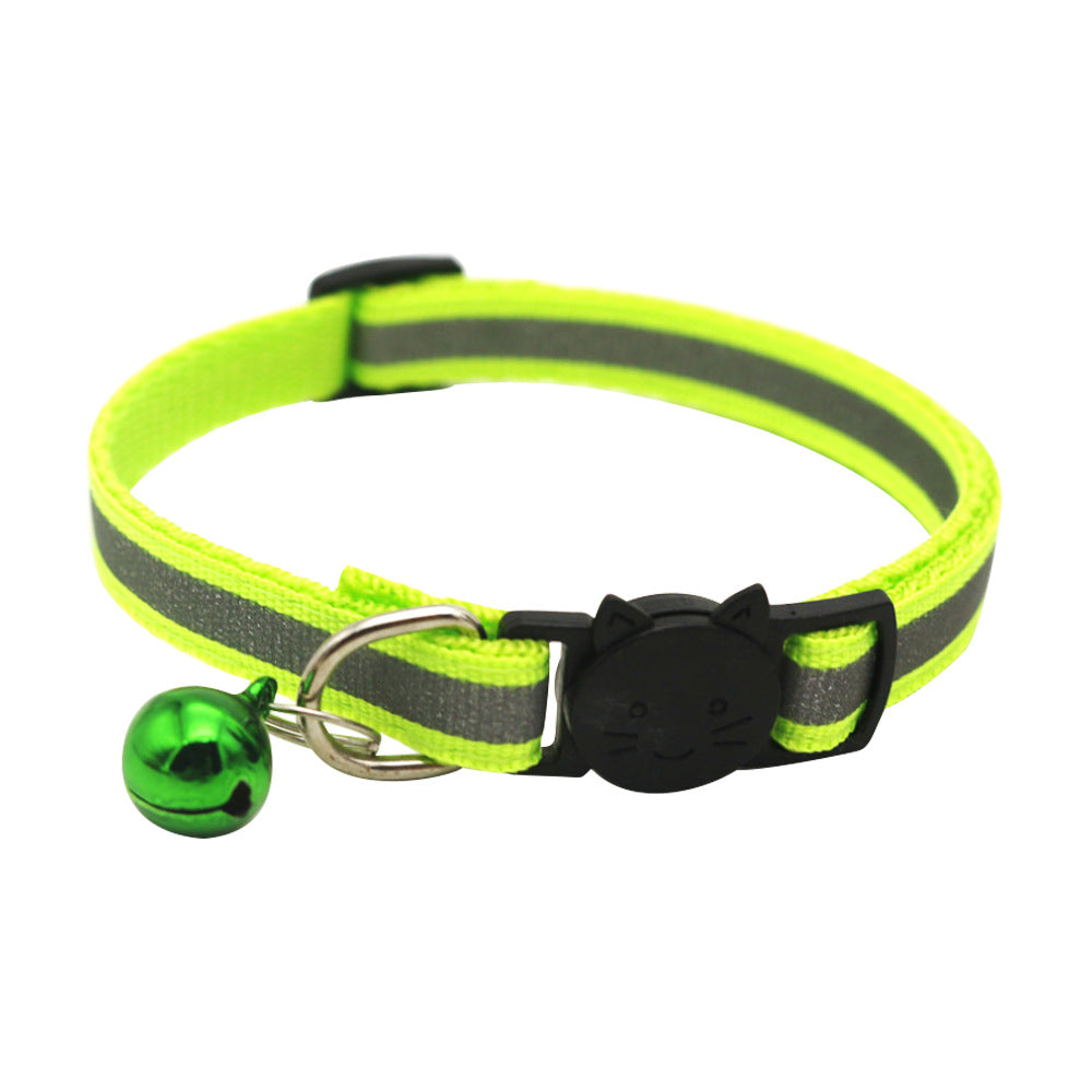 Colorful Reflective Cat Jack Bell Collar