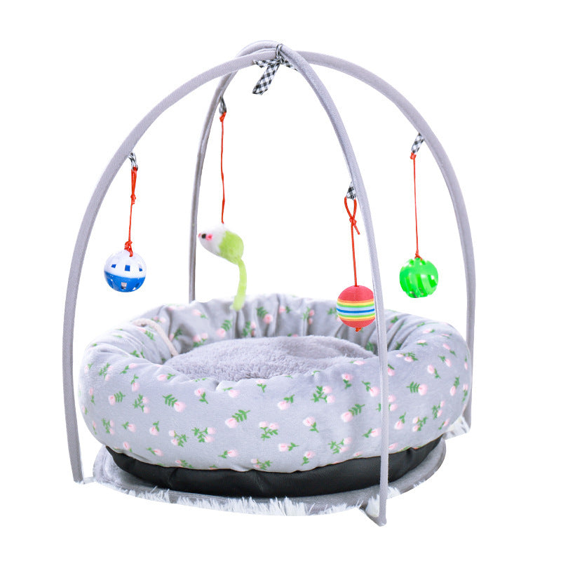 Cat Nest with Multifunction Tent Toy Swing