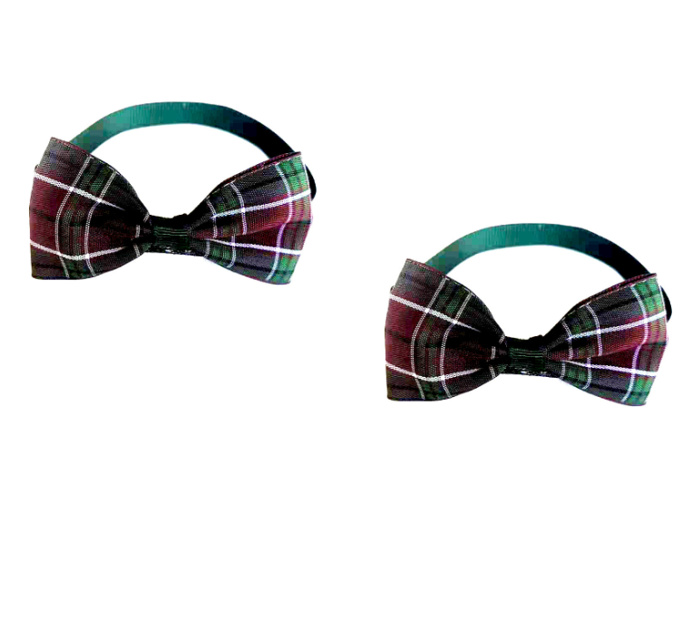 Fun Stylish Plaid Cats and Dogs Bow Ties