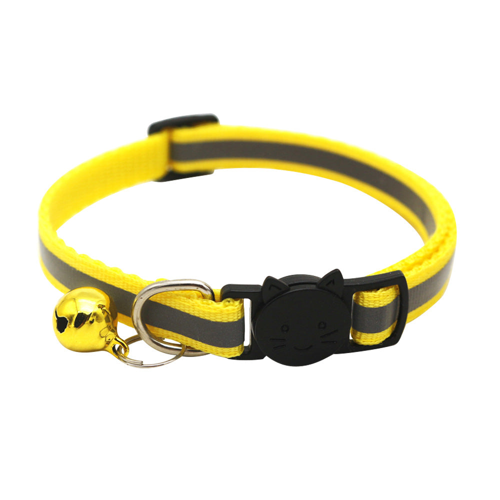 Colorful Reflective Cat Jack Bell Collar