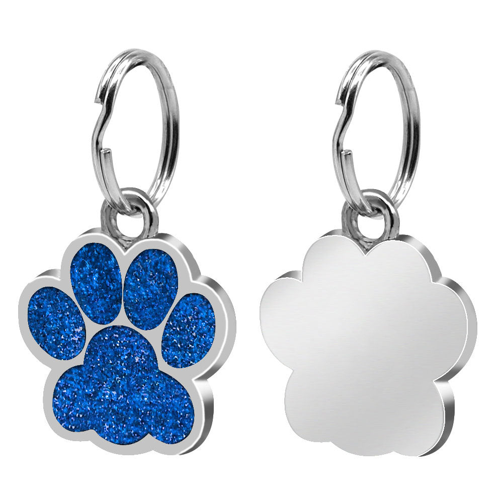 Pawprint Personalized Collar ID Tag for Dogs and Cats