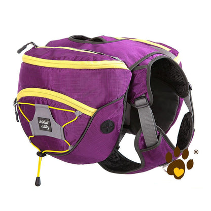 Reflective Backpack and Chest Harness for Dogs