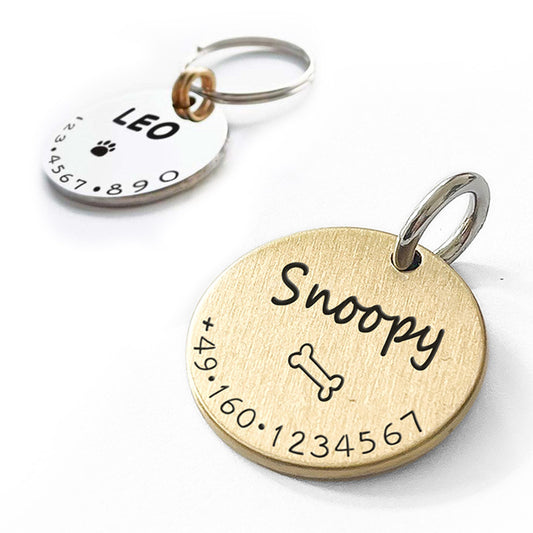 Engraved ID Tag for Anti-Lost Protection for Dogs and Cats