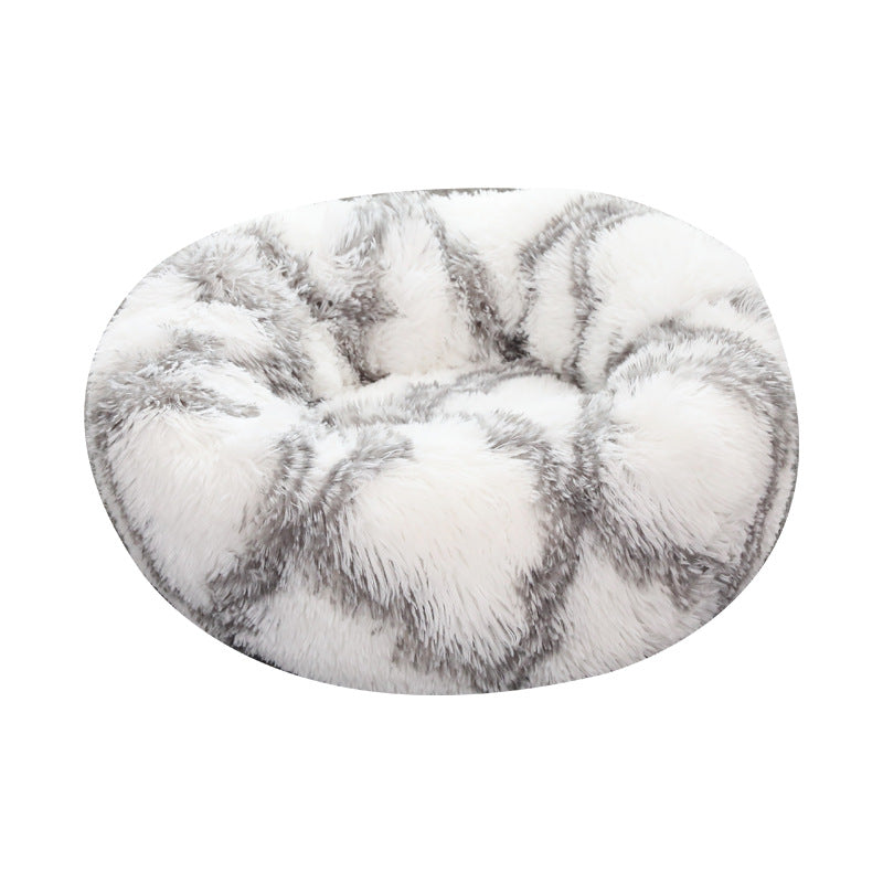 Deeply Plush Round Nest Beds for Dogs and Cats