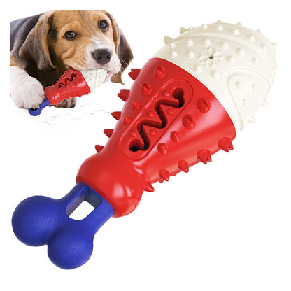 Turkey Leg Shape Dog Toothbrush Chew Toy