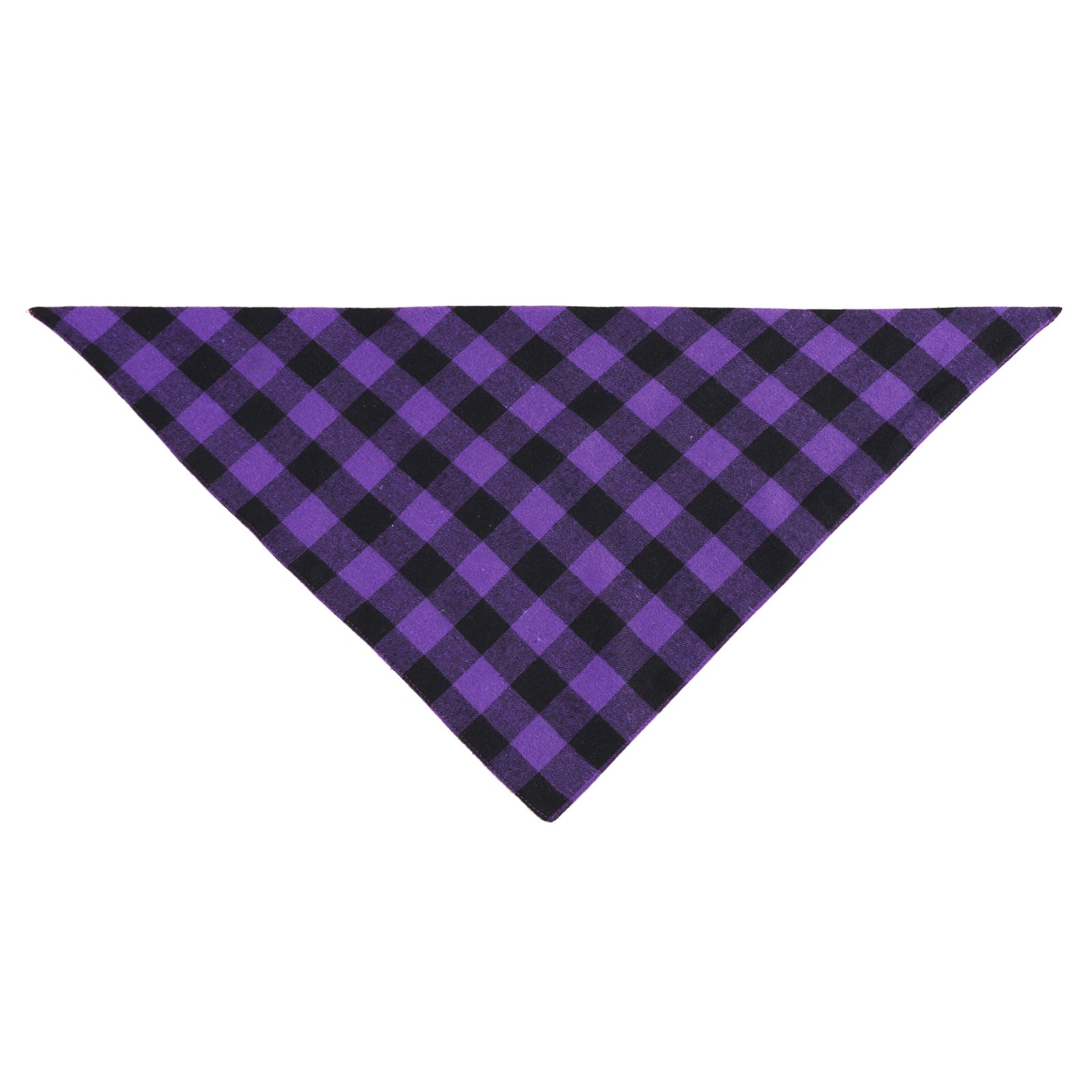 Checkered Triangle Cotton Scarf for Dogs
