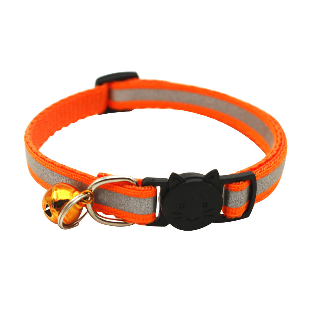 Colorful Reflective Cat Jack Bell Collar