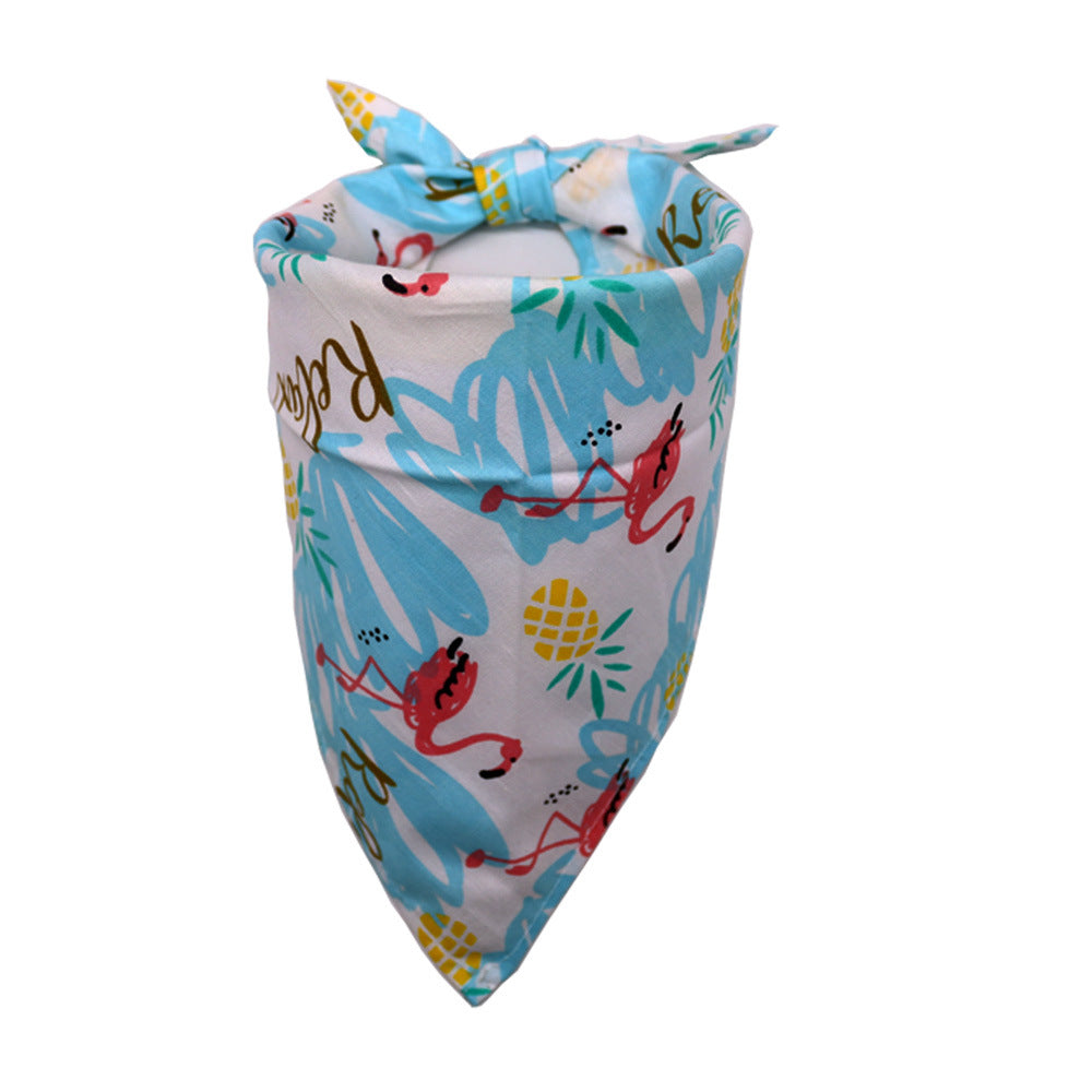 Spring And Summer Dog Drool Towel Bandana