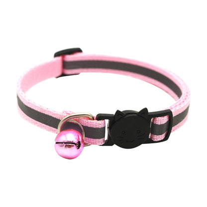 Colorful Reflective Cat Jack Bell Collar