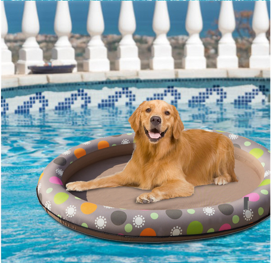 Inflatable Floating Pool Raft for All Dogs