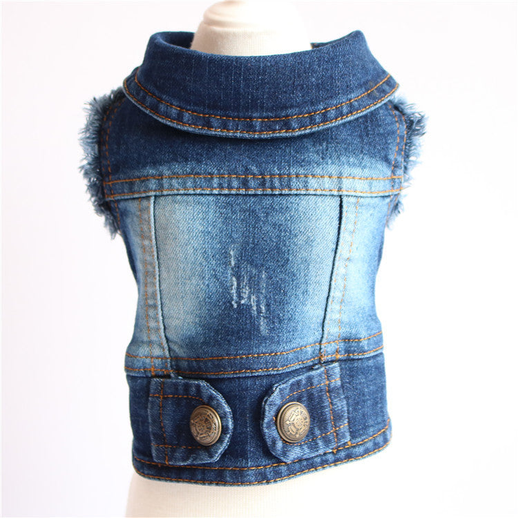 Designer Denim Jacket for Small Dogs or Cats