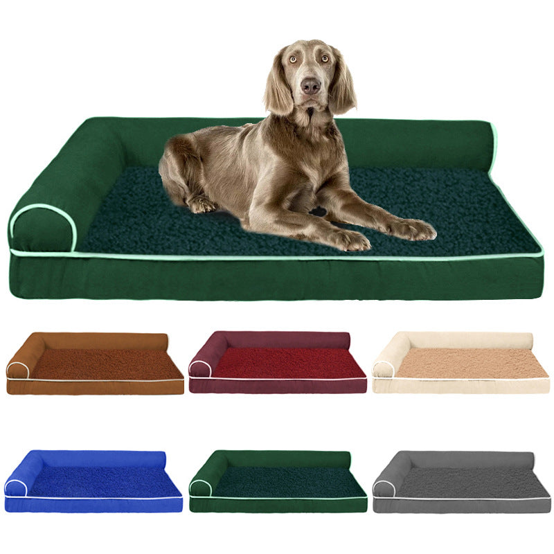 Thick Memory Foam Bolstered All Season Bed for Dogs and Cats